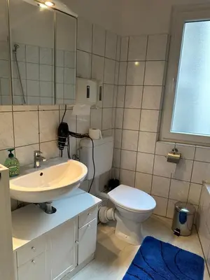 Ein Badezimmer in der Unterkunft Max & Moritz 2 Koblenz