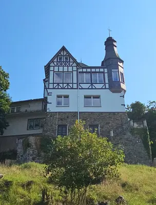 Das Gebäude in dem sich die Ferienwohnung befindet