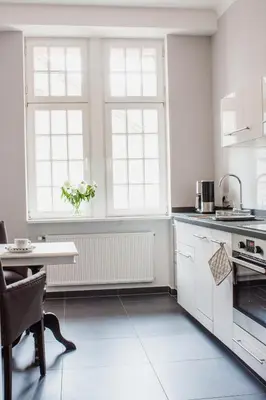 Küche/Küchenzeile in der Unterkunft Ferienwohnung Oliver92