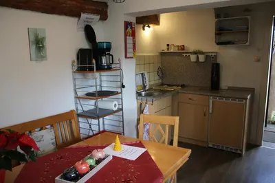 Küche/Küchenzeile in der Unterkunft Haus Ewald