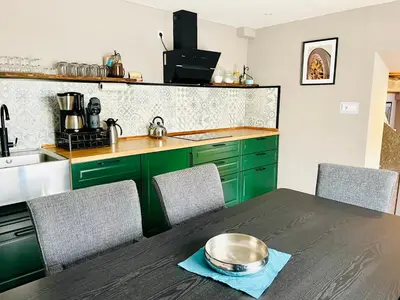 Küche/Küchenzeile in der Unterkunft Ferienwohnung PickUp