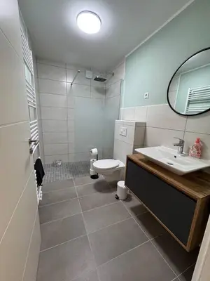 Ein Badezimmer in der Unterkunft Ferienwohnungen Hilt