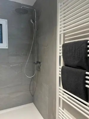 Ein Badezimmer in der Unterkunft Ferienwohnung Sigi