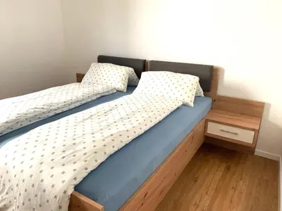 Ein Bett oder Betten in einem Zimmer der Unterkunft Apartment in Adenau