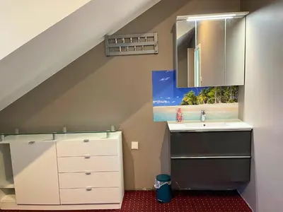 Küche/Küchenzeile in der Unterkunft Apartment in Pellingen near Saar-Hunsrück Park