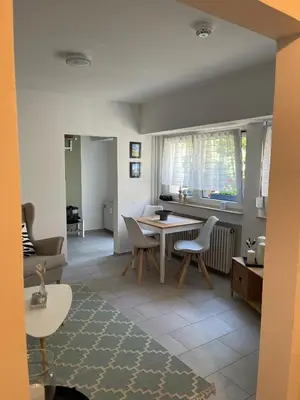 Ein Sitzbereich in der Unterkunft Ferienwohnung 