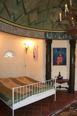 Ein Bett oder Betten in einem Zimmer der Unterkunft Cochem huis aan de Moezel