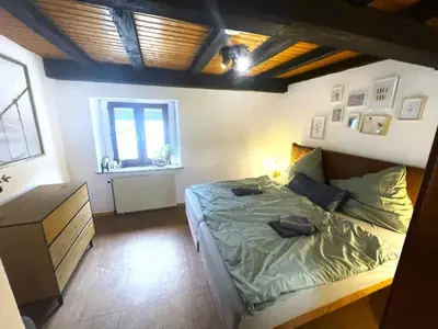Ein Bett oder Betten in einem Zimmer der Unterkunft Traumhaus mit mega top specials