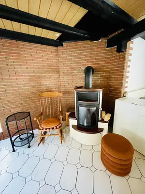 Ein Sitzbereich in der Unterkunft Traumhaus mit mega top specials