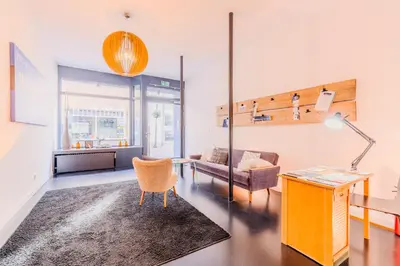 Ein Sitzbereich in der Unterkunft SOON APT Nr 3