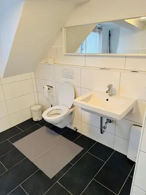 Ein Badezimmer in der Unterkunft Balkonwohnung in Moselnähe