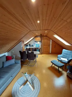 Ein Sitzbereich in der Unterkunft Ferienhaus 