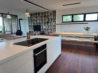 Küche/Küchenzeile in der Unterkunft Ferienwohnung Faulhauer