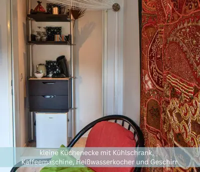 Grundriss der Unterkunft Bambuszimmer mit großem Dachgarten im Gästehaus Graf-Schmelzer
