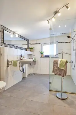 Ein Badezimmer in der Unterkunft Ferienwohnung Mila OG