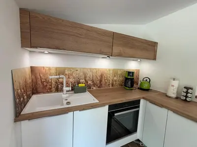 Küche/Küchenzeile in der Unterkunft Nense Cottage