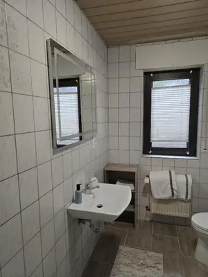 Ein Badezimmer in der Unterkunft Ferienwohnung an Rhein und Mosel