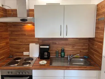 Küche/Küchenzeile in der Unterkunft Ferienwohnung -Freundeskreis- im Taunusblick für bis zu 8 Personen - A402