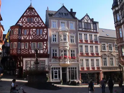 Das Gebäude in dem sich die Pension befindet