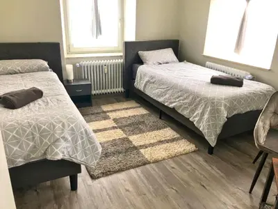 Ein Bett oder Betten in einem Zimmer der Unterkunft Apartment in Pellingen near Saar-Hunsrück
