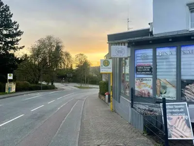 Blick auf den Sonnenuntergang/Sonnenaufgang von der Ferienwohnung aus oder aus der Nähe