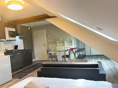 Küche/Küchenzeile in der Unterkunft Romantic apartment in Pellingen