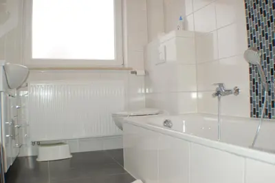 Ein Badezimmer in der Unterkunft Wacholder am Waldsee 1