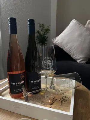 Getränke in der Unterkunft Ferienwohnung Vino 1881