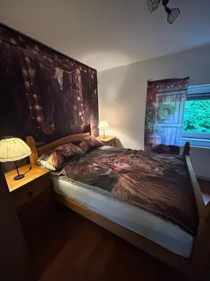 Ein Bett oder Betten in einem Zimmer der Unterkunft Ranch Apartment
