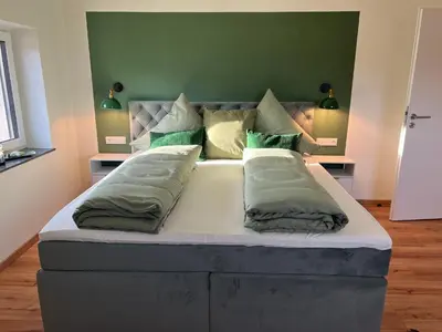Ein Bett oder Betten in einem Zimmer der Unterkunft Ferienhaus Limousin