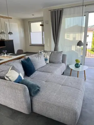 Ein Sitzbereich in der Unterkunft Ferienhaus Limousin