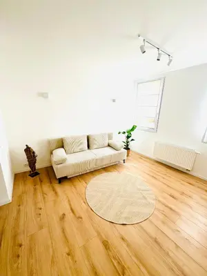 Ein Sitzbereich in der Unterkunft Ferienwohnung Stadtflair an der Lahn