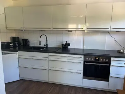 Küche/Küchenzeile in der Unterkunft Ferienwohnung in Wimbach am Nürburgring