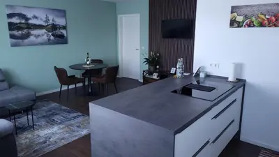 Küche/Küchenzeile in der Unterkunft Ferienwohnung Maria - Bitburg