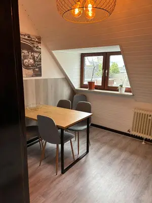 Ein Sitzbereich in der Unterkunft Schönes Apartment in der Altstadt