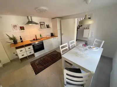 Küche/Küchenzeile in der Unterkunft Ferienwohnung Utes Stube