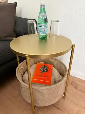 Ein Sitzbereich in der Unterkunft Rheingoldnest