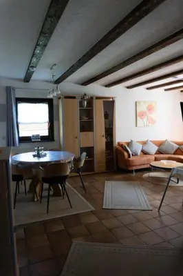 Ein Sitzbereich in der Unterkunft Haus Sonnenblick