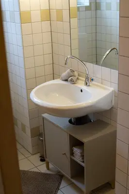 Ein Badezimmer in der Unterkunft Ferienhaus 