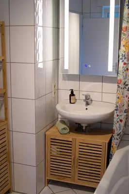 Ein Badezimmer in der Unterkunft Ferienhaus 