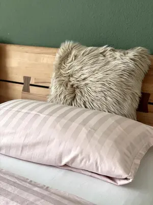 Ein Bett oder Betten in einem Zimmer der Unterkunft Eifeltraum Mendig, 3 Sterne, Ferienwohnung