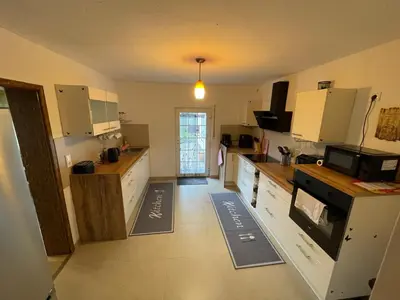 Küche/Küchenzeile in der Unterkunft Ferienwohnung I&I