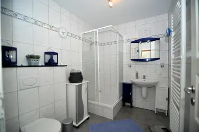Ein Badezimmer in der Unterkunft Bergkönig