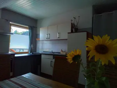 Küche/Küchenzeile in der Unterkunft Haus Breser