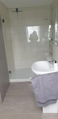 Ein Badezimmer in der Unterkunft Ferienwohnung Eifelglück Hupperath