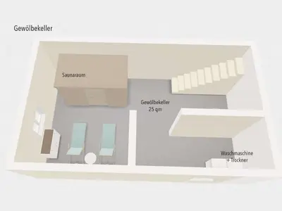 Grundriss der Unterkunft Holiday home in Rieden with swimming pool