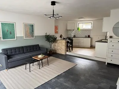 Ein Sitzbereich in der Unterkunft JUPAS - Premium Apartments