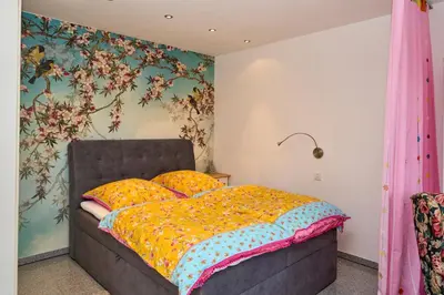 Ein Bett oder Betten in einem Zimmer der Unterkunft Luxus Studio 10 Min zur Porta Nigra inkl Parkplatz