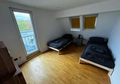 Ein Sitzbereich in der Unterkunft Gemütliche 2 Zimmerwohnung mit großer Terrasse