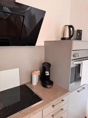 Küche/Küchenzeile in der Unterkunft Stadtnest Mayen - stilvoll & zentral